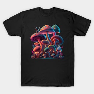 Magic Mushrooms - Dark Scene T-Shirt